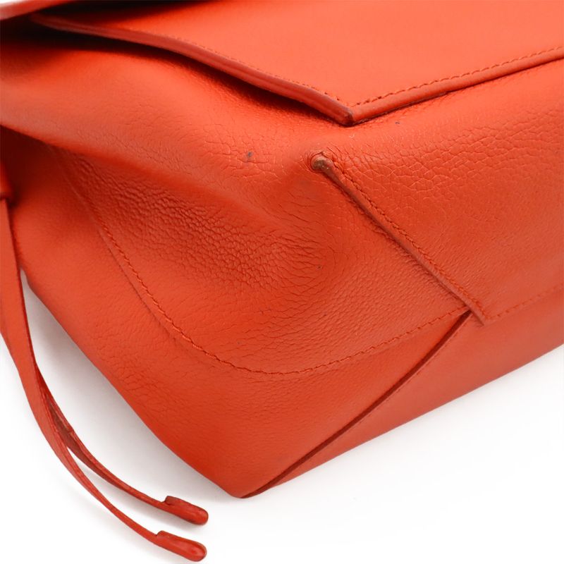 Louis Vuitton Lockme PM Handbag One Handle Leather Orange Red Black — view 4
