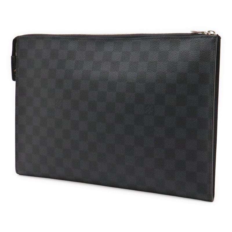 Louis Vuitton Damier Graphite Pochette 24 H Second Bag Clutch — view 3
