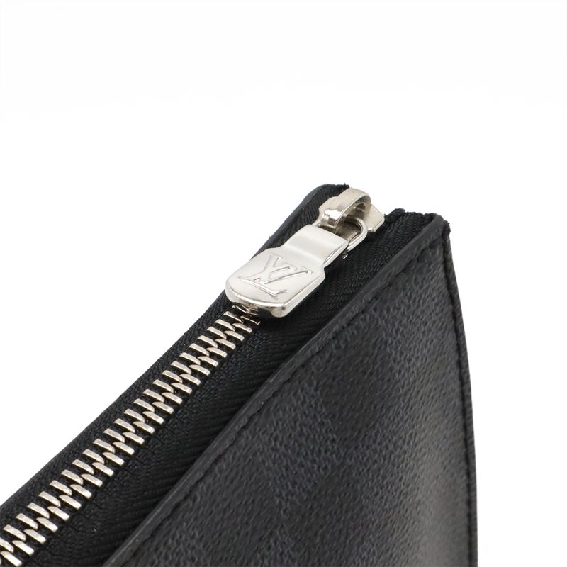Louis Vuitton Damier Graphite Pochette 24 H Second Bag Clutch — view 5