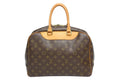 Louis Vuitton Monogram Deauville Handbag Brown Logo Bag