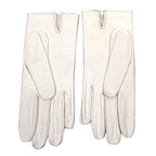 Hermes Leather Gloves 7 1 2 Lambskin White New — view 3