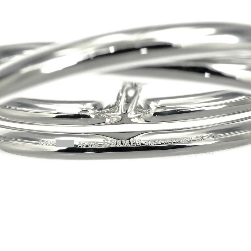 Hermes Chaine Dancre Punk Double Ring Size 53 AG 925 Silver — view 6