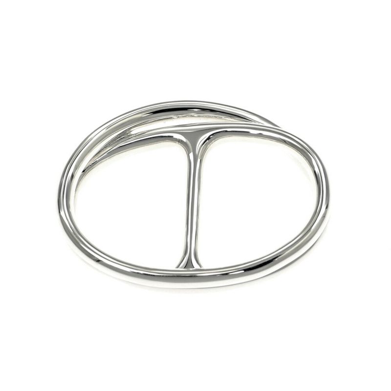 Hermes Chaine Dancre Punk Double Ring Size 53 AG 925 Silver — view 3