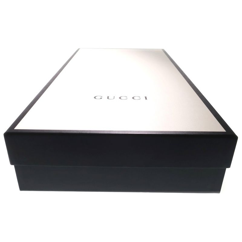 Gucci Interlocking G Hosebit Leather Plaid Tweed Cut Replacement Heel Side Zip — view 6
