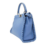 Fendi Bag Shoulder 2-Way Leather Pea Cub Regular Blue — view 5