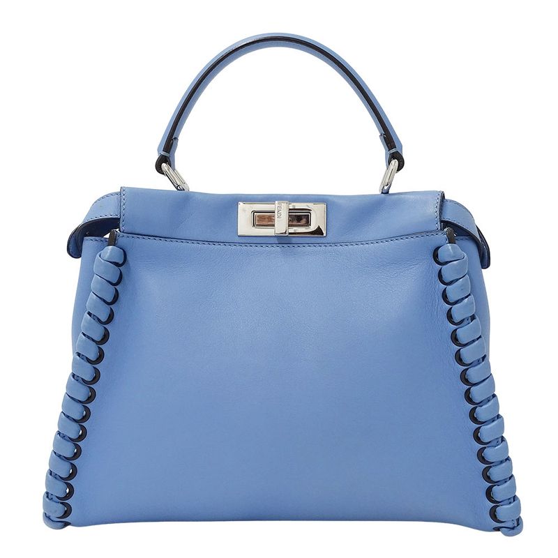 Fendi Bag Shoulder 2-Way Leather Pea Cub Regular Blue — view 3
