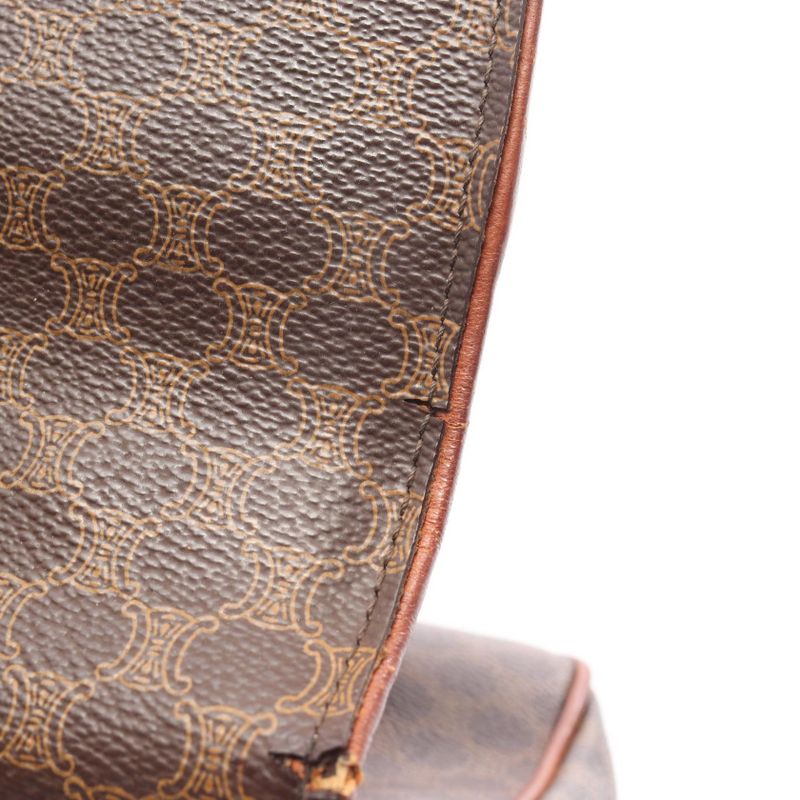Celine Handbag Macadam Da-ninebrown Leather Car — view 8