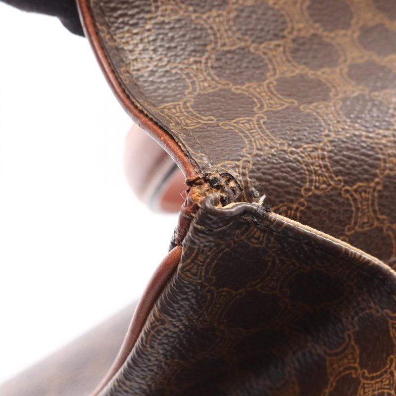 Celine Handbag Macadam Da-ninebrown Leather Car — view 6
