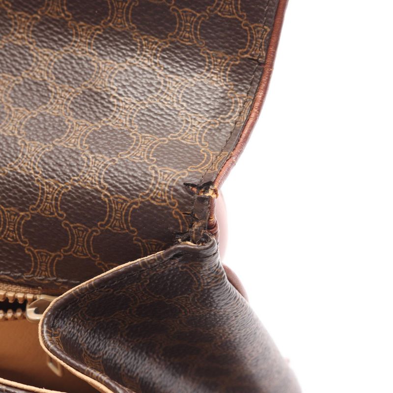 Celine Handbag Macadam Da-ninebrown Leather Car — view 7