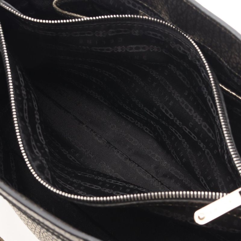 Celine Handbag Boogie Bag Gold Black Leather — view 9