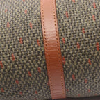 Yves Saint Laurent Handbag Khaki Brown Leather Drum Bag — view 7