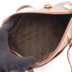 Yves Saint Laurent Handbag Khaki Brown Leather Drum Bag — view 4