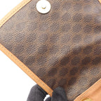 Celine Rucksack Sac Backpack Macadam Dark Brown Leather — view 7