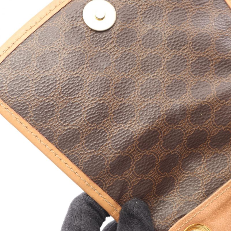 Celine Rucksack Sac Backpack Macadam Dark Brown Leather — view 7