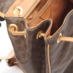 Celine Rucksack Sac Backpack Macadam Dark Brown Leather — view 6