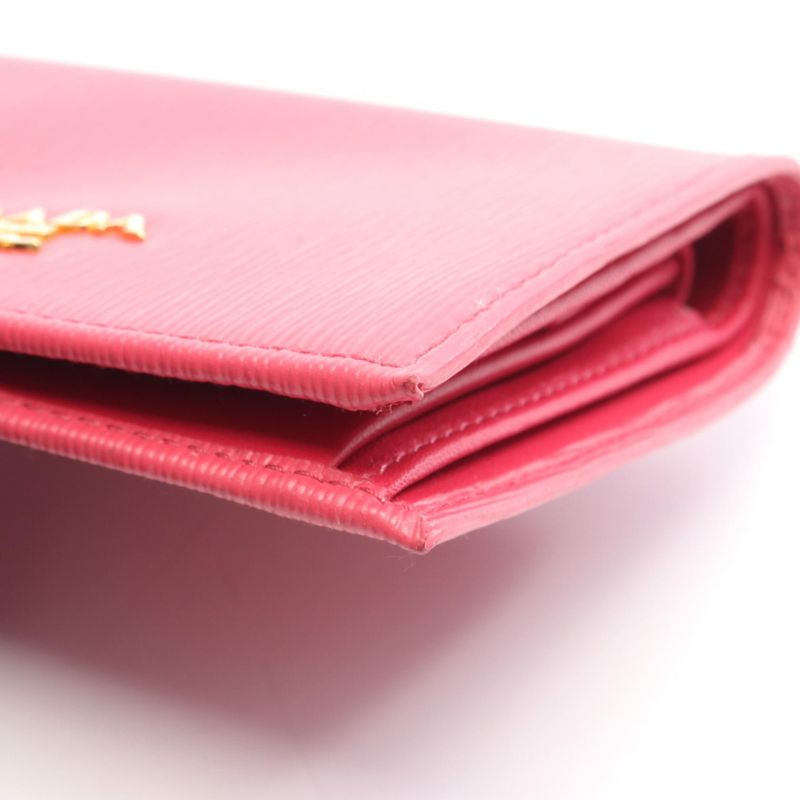 Prada Bifold Wallet Vitello MOVE BI Imv204 Pink Leather — view 8