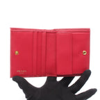 Prada Bifold Wallet Vitello MOVE BI Imv204 Pink Leather — view 3
