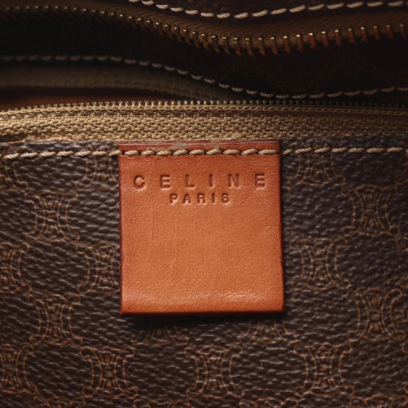 Celine Tote Bag Macadam Dark Brown Leather — view 5