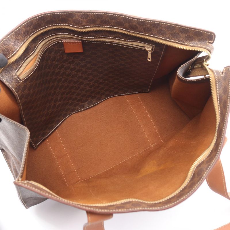 Celine Tote Bag Macadam Dark Brown Leather — view 4
