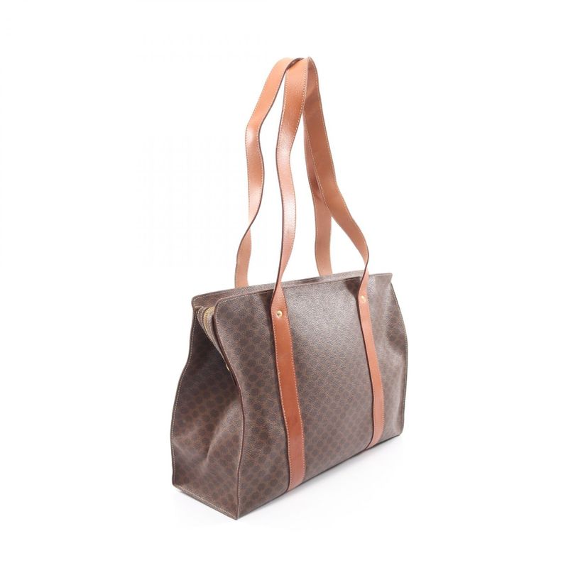 Celine Tote Bag Macadam Dark Brown Leather — view 3