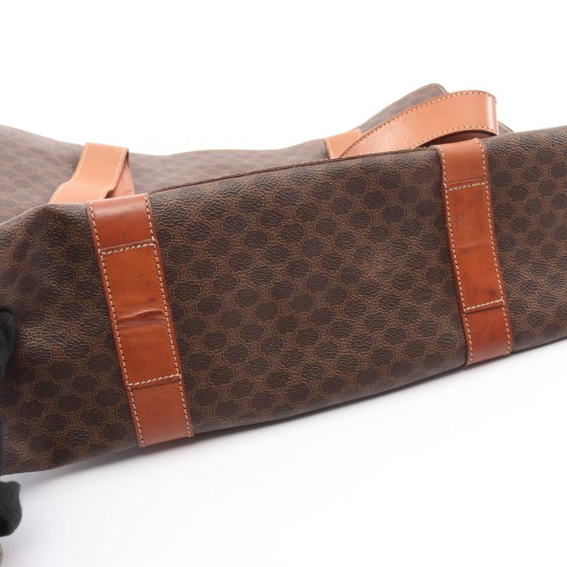Celine Tote Bag Macadam Dark Brown Leather — view 8