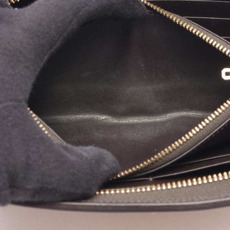Loewe Round Long Wallet Anagram Light Brown Leather — view 5