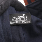 Hermes Tote Bag Fourre Tout MM Navy Brown Canvas — view 5