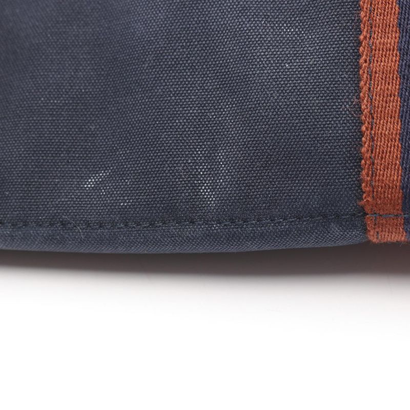 Hermes Tote Bag Fourre Tout MM Navy Brown Canvas — view 6