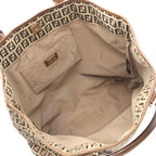 Fendi Tote Bag Zucchino Brown Canvas Leather — view 4