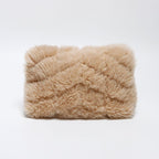 Saint Laurent Yves Clutch Wool Shearling Logo Card Case — view 2