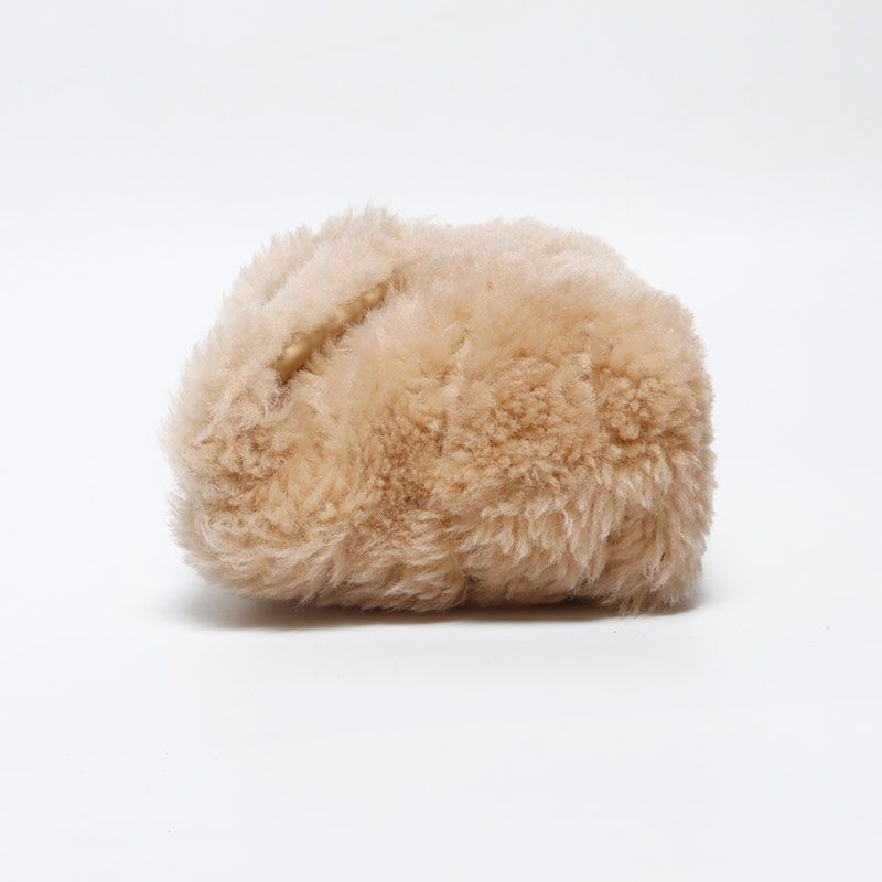Saint Laurent Yves Clutch Wool Shearling Logo Card Case — view 3