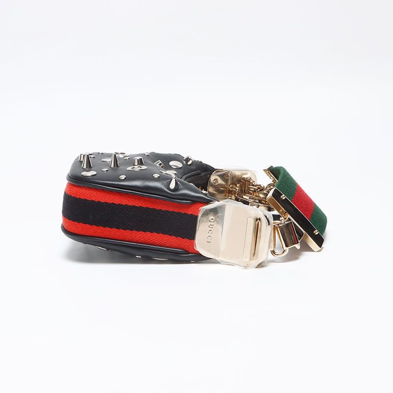 Gucci Mini Shoulder Bag Studded 2-Way Leather — view 4