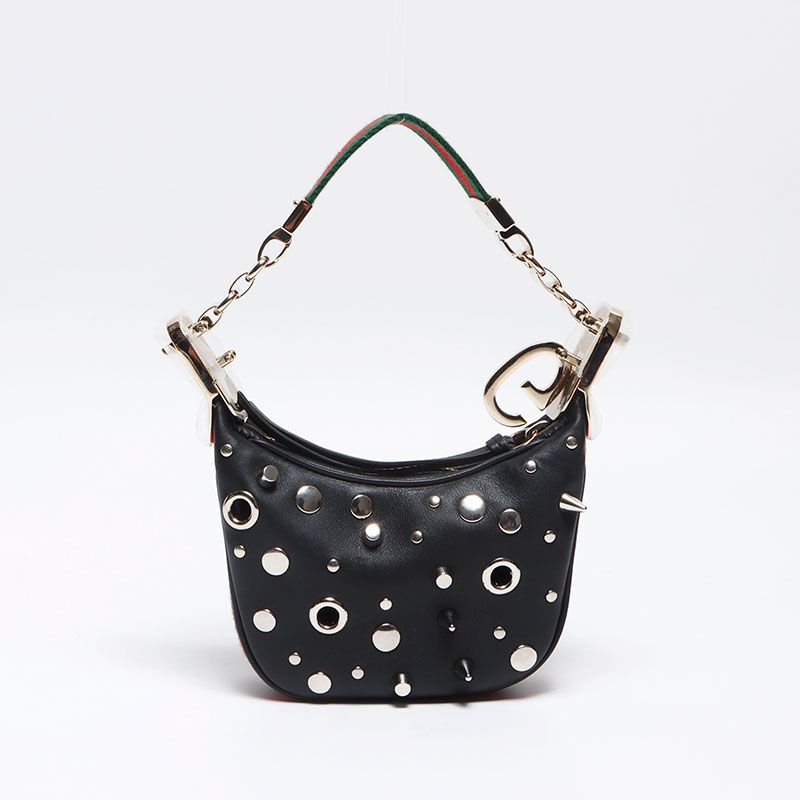Gucci Mini Shoulder Bag Studded 2-Way Leather — view 2