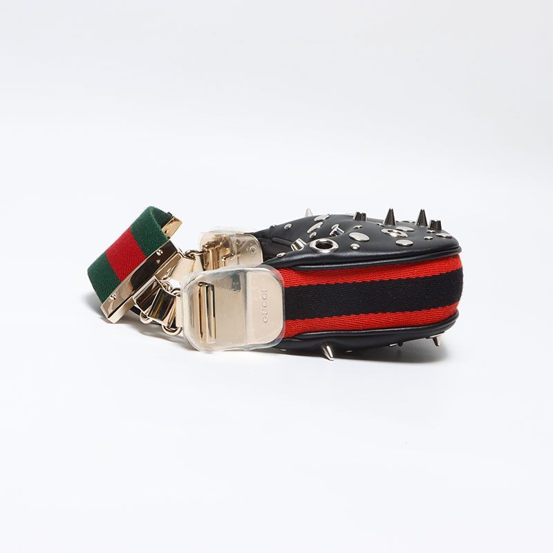 Gucci Mini Shoulder Bag Studded 2-Way Leather — view 3