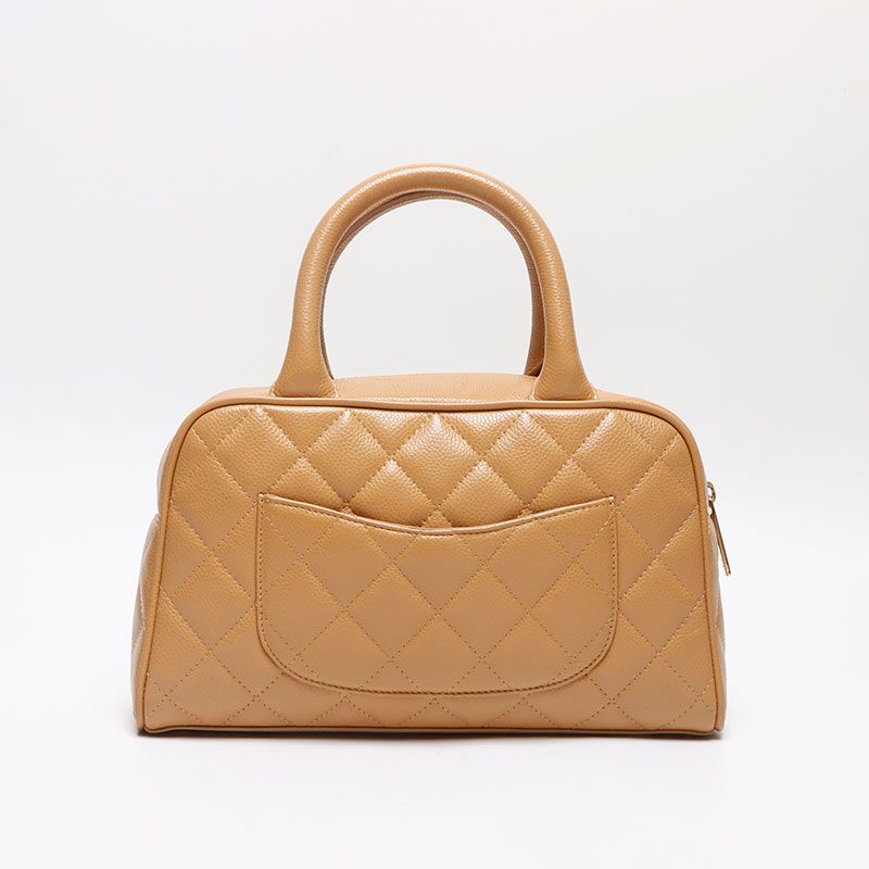 Chanel Boston Bag Caviar Leather CC Logo Mini — view 2