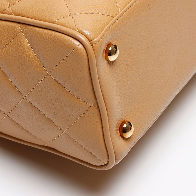 Chanel Boston Bag Caviar Leather CC Logo Mini — view 5