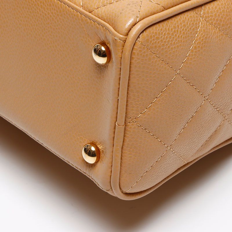 Chanel Boston Bag Caviar Leather CC Logo Mini — view 6