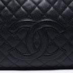 Chanel Boston Bag Caviar Leather CC Logo — view 8