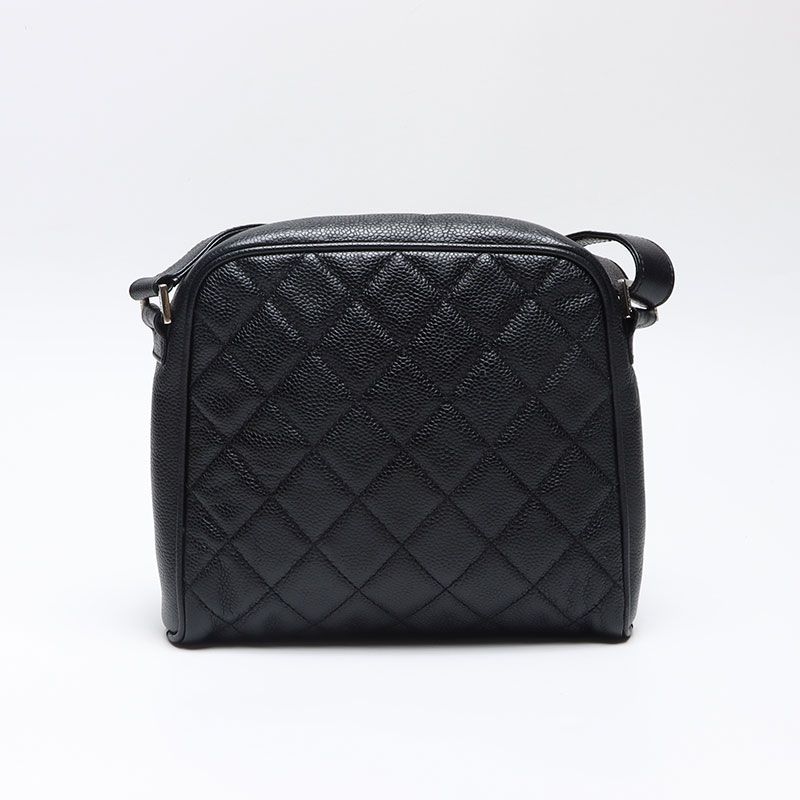 Chanel Shoulder Bag Caviar Leather CC Logo — view 2