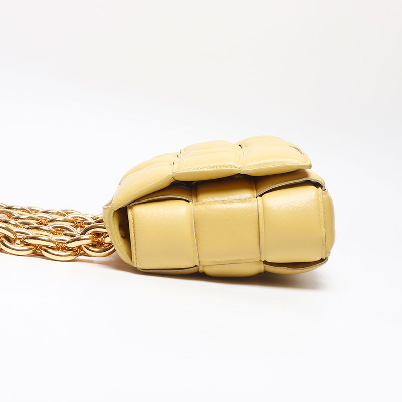 Bottega Veneta Shoulder Bag Nappa Intrecciato Padded Chain Cassette Satchel — view 3