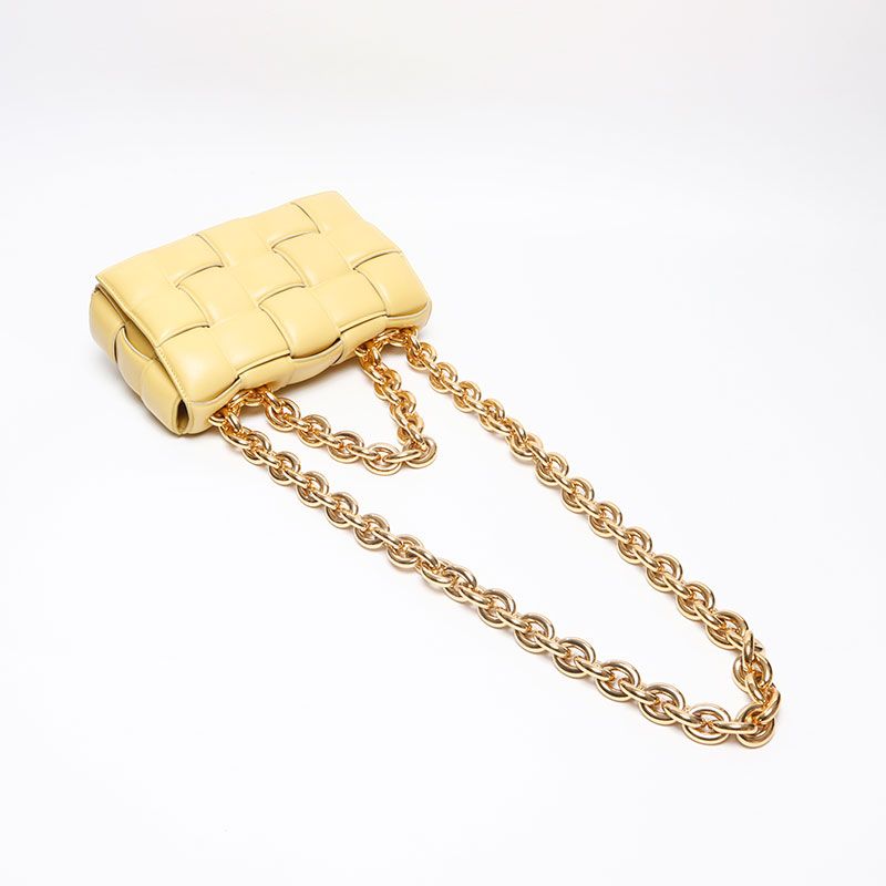 Bottega Veneta Shoulder Bag Nappa Intrecciato Padded Chain Cassette Satchel — view 8