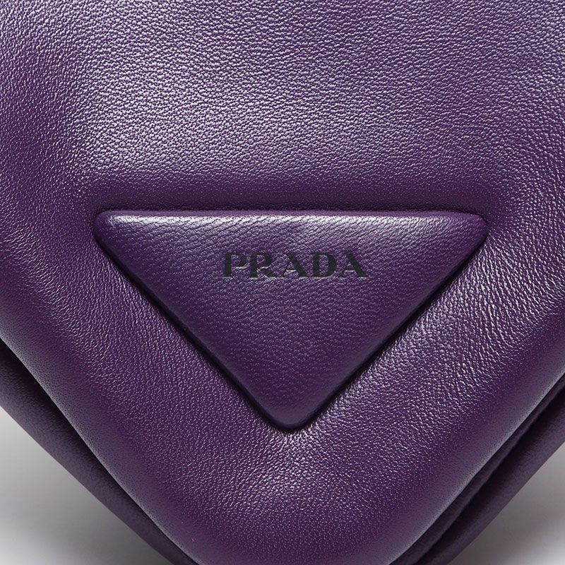 Prada Handbag Nappa Leather Padded Triangle — view 8