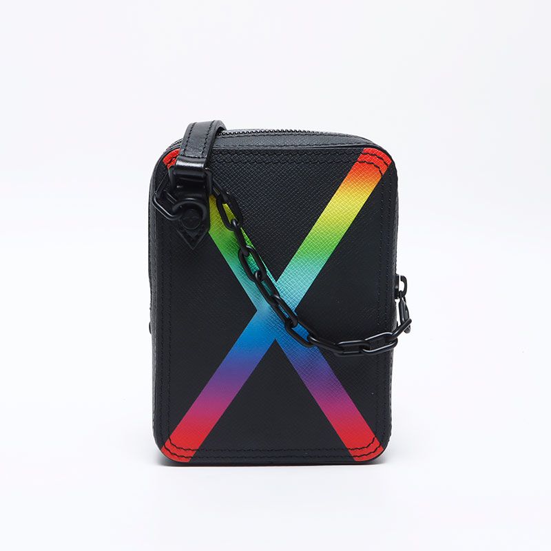 Louis Vuitton Shoulder Bag Taiga Rainbow Danube — view 2