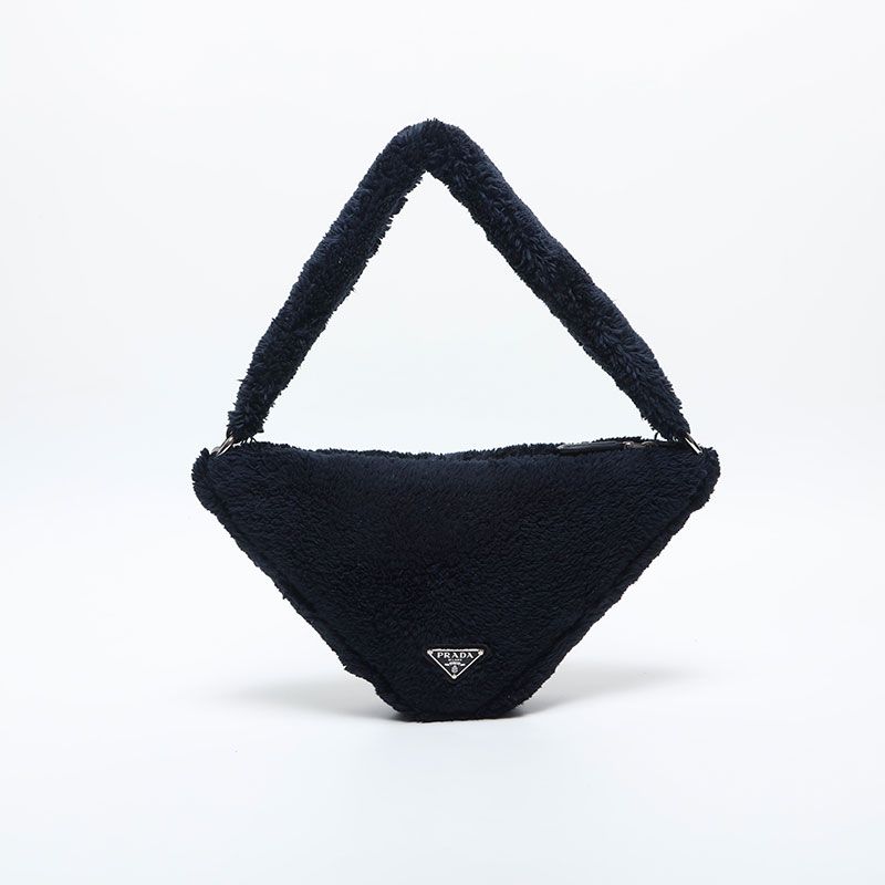 Prada Shoulder Bag Terry Cloth Triangle Pile — view 2