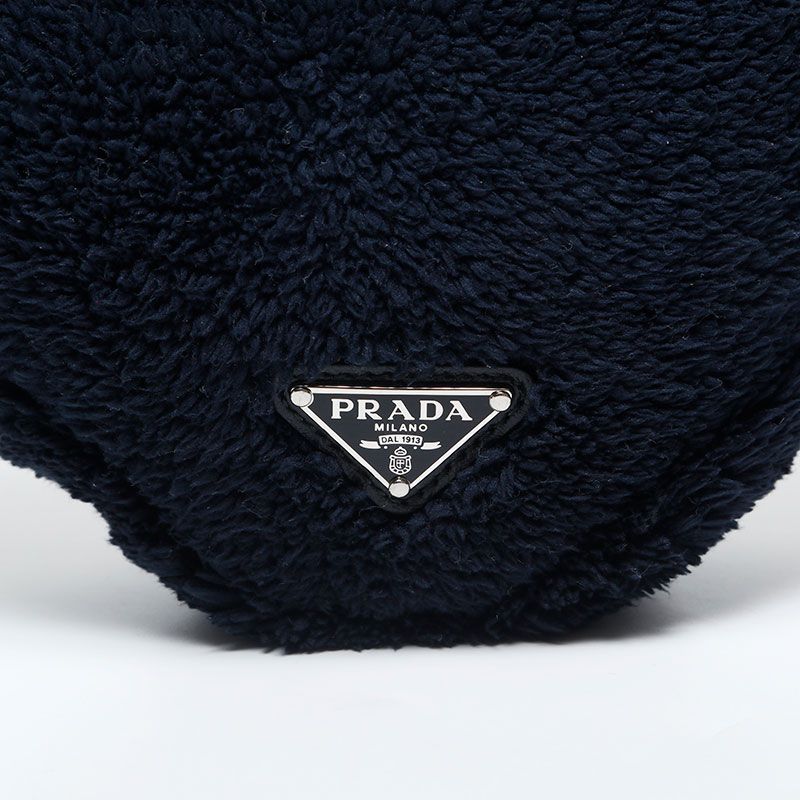 Prada Shoulder Bag Terry Cloth Triangle Pile — view 8