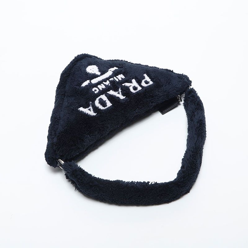 Prada Shoulder Bag Terry Cloth Triangle Pile — view 9