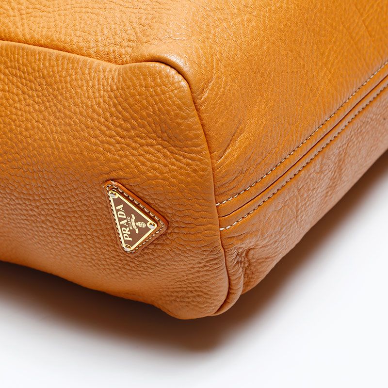 Prada Tote Leather Brown — view 5