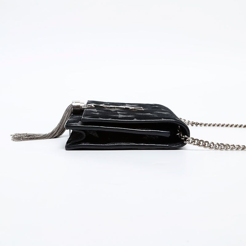 Saint Laurent Yves Shoulder Bag Star Suede Chain Kate — view 4