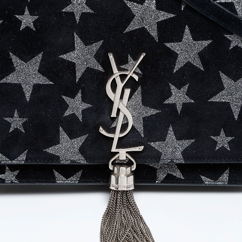 Saint Laurent Yves Shoulder Bag Star Suede Chain Kate — view 8