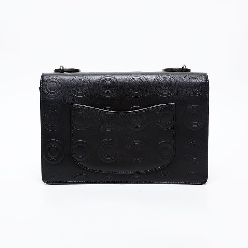 Chanel Shoulder Bag Gunmetal Chain Coco — view 2